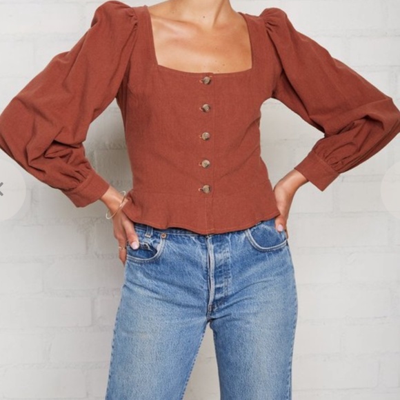 RACHEL PALLY Canvas Portia Top XS in Masala - Picture 4 of 6
